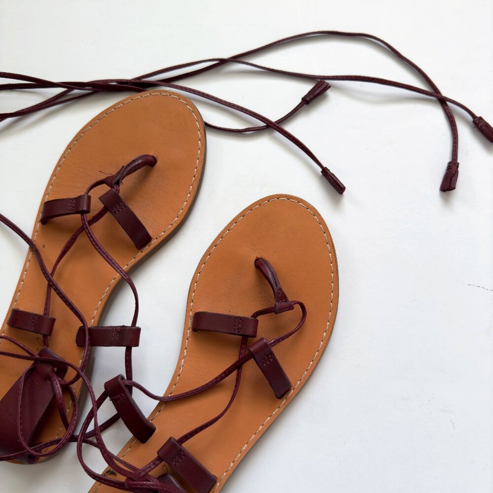 Madewell The Boardwalk Lace-Up Sandal - Picture 2 of 5